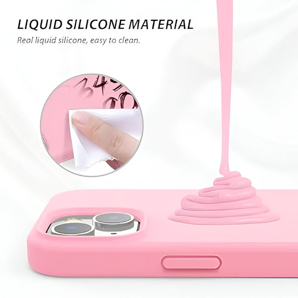 Pink Original Silicone case for Apple iphone 14 Plus