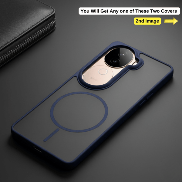 KYRON Dark Blue Matte  Case for Vivo V40e