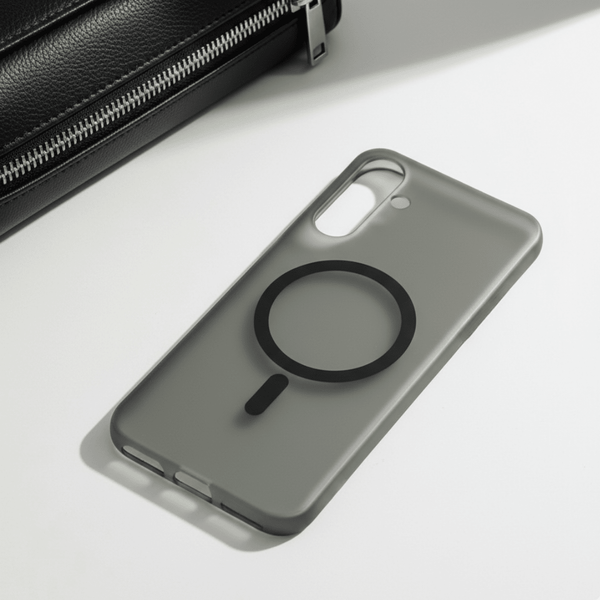Black Paper Matte Magsafe Case for Samsung S23 Fe