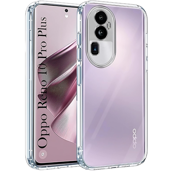 SilicaClear Transparent Silicone Case for Oppo Reno 10 Pro Plus