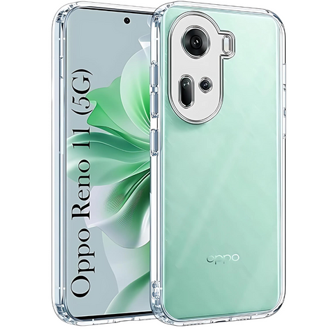 SilicaClear Transparent Silicone Case for Oppo Reno 11 5g