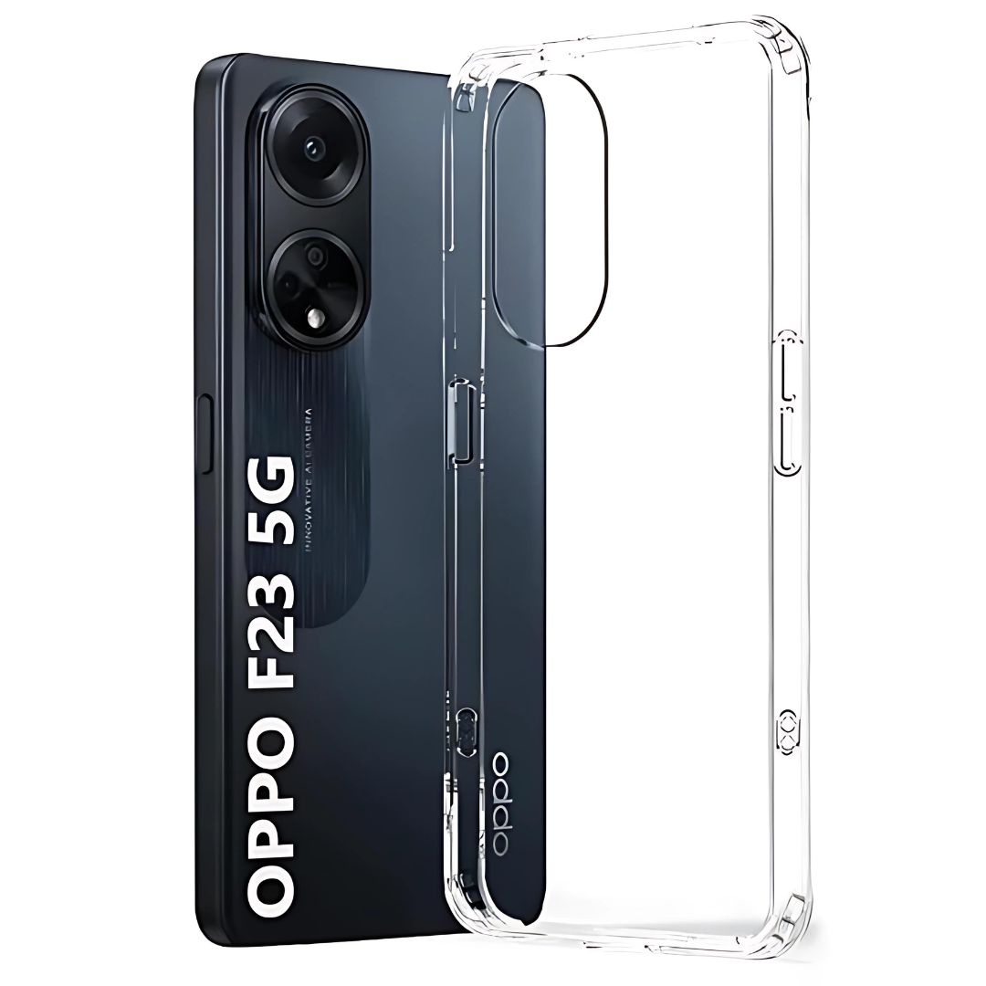 SilicaClear Transparent Silicone Case for Oppo F23 5G