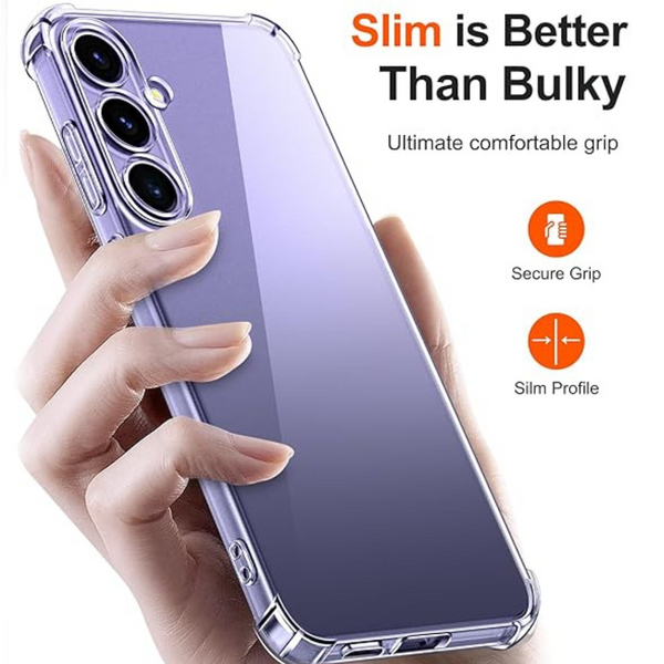 SilicaClear Transparent Silicone Case for Samsung A54