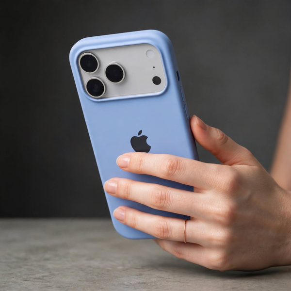 Cloud Blue Original Silicone case for Apple iphone 18 Pro