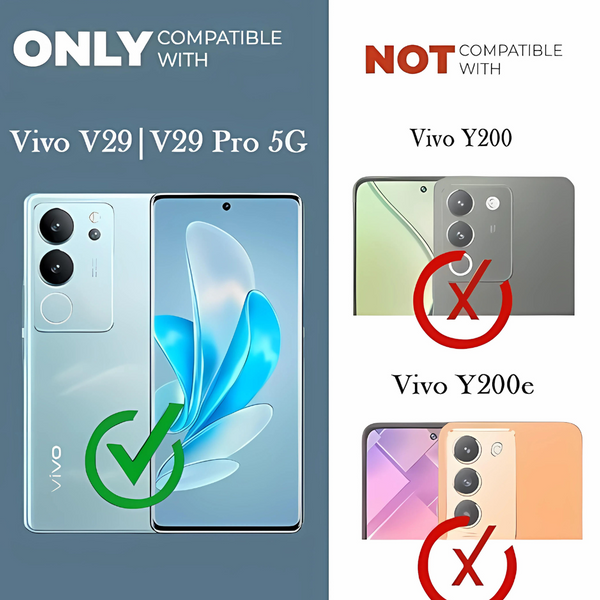 SilicaClear Transparent Silicone Case for Vivo V29 Pro 5G