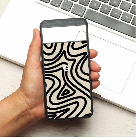 Zebra Flow metal back case for Google Pixel 8A