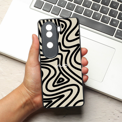 Zebra Flow metal back case for Vivo V40e