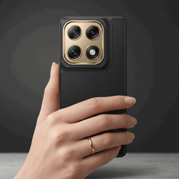 Black DRAVIK Texture Silicone Case for Motorola Signature