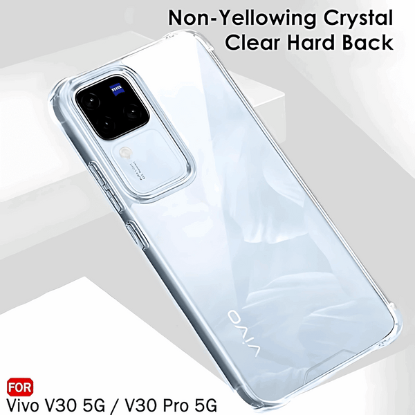 SilicaClear Transparent Silicone Case for Vivo V30 Pro