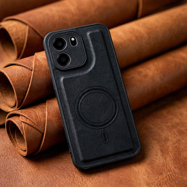Crest Black Leather Case for Oneplus Nord Ce 6