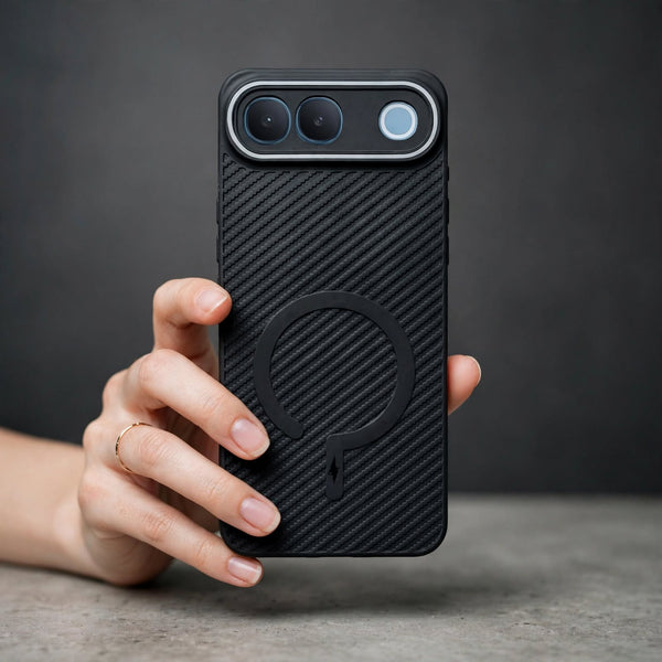 Gripon Black (Grey RING)Silicone Case for Vivo S2