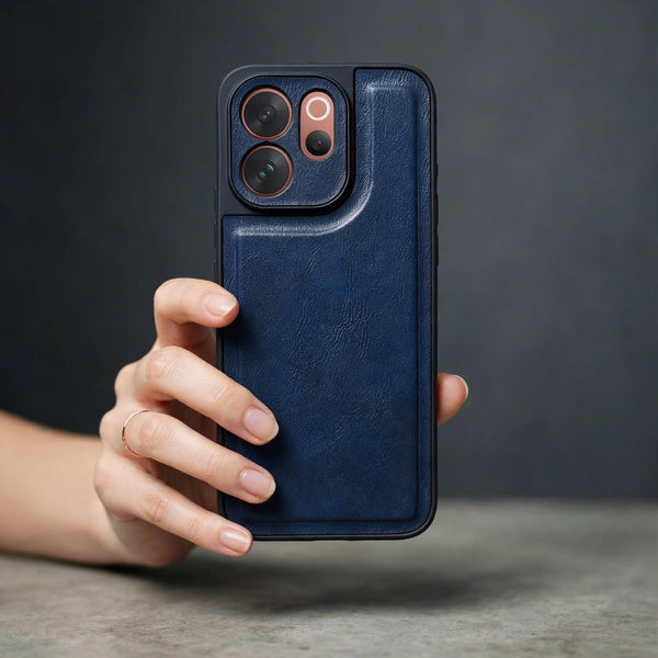 Velora Blue Leather Case for  Vivo V70 Elite