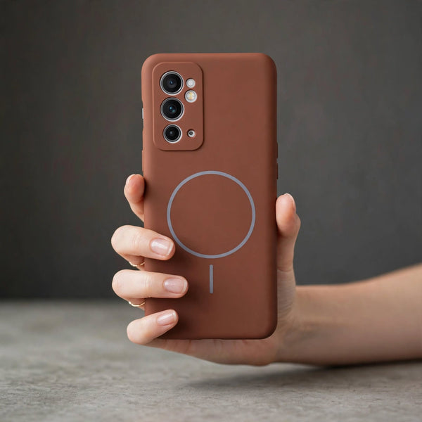 CAVEN Dark Brown Silicone case for Oneplus 9rt