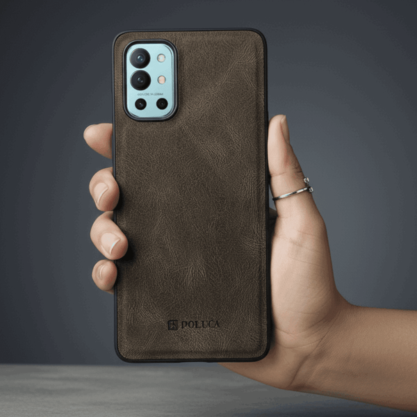 Light Brown Standard Leather Case for Oneplus 9r