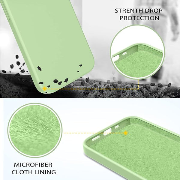 Light Green Original Silicone case for Apple iphone 13