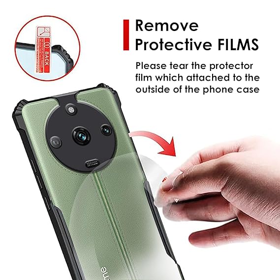 Shockproof silicone protective transparent Case for Realme 11 Pro Plus