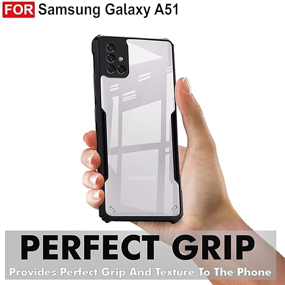 Shockproof protective transparent Silicone Case for Samsung A51