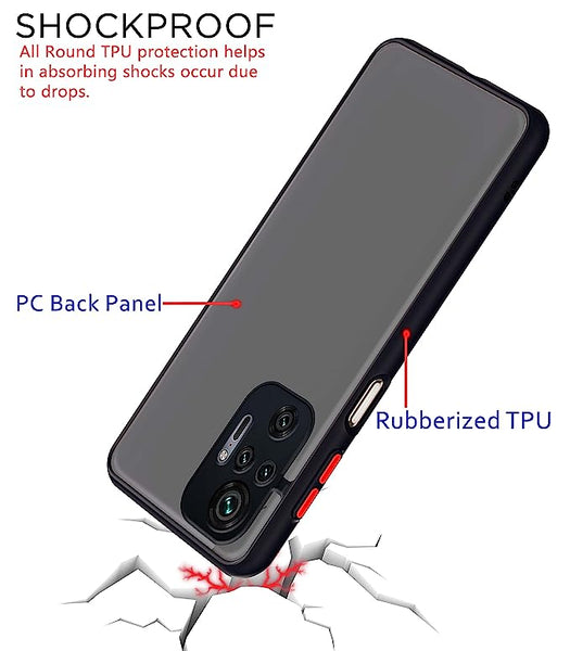 Black Smoke Camera Safe case for Redmi Note 10 Pro