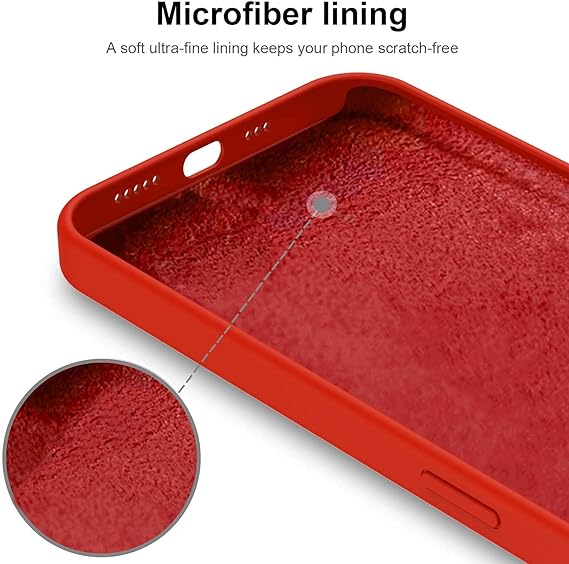 Red Original Silicone case for Apple iphone 12