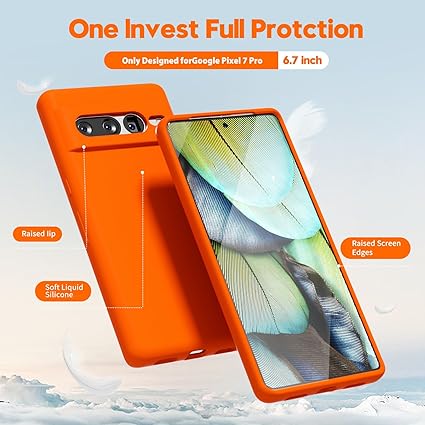 Orange Camera Original Silicone case for Google Pixel 7 Pro