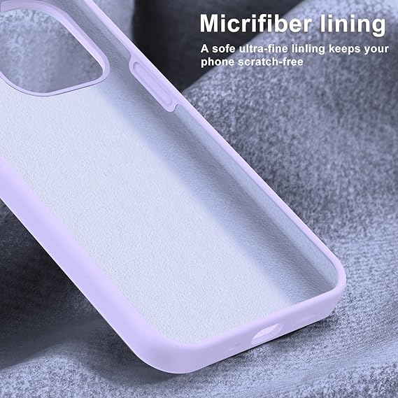 Purple Original Silicone case for Apple iphone 15 Pro