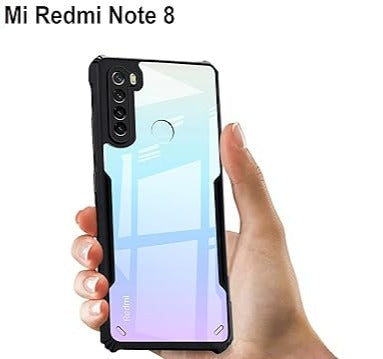 Shockproof silicone protective transparent Case for Redmi note 8