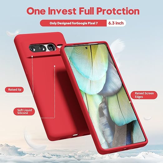 Red Camera Original Silicone case for Google Pixel 7 Pro