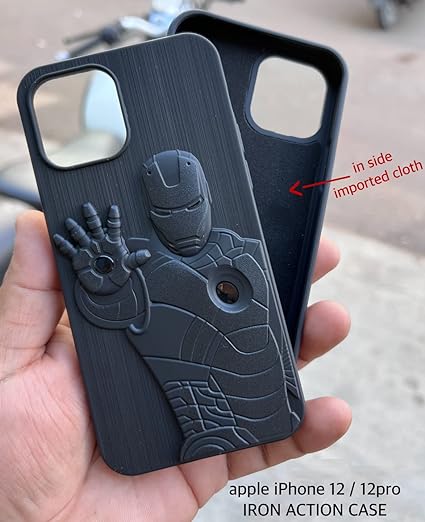 Superhero 3 Engraved Silicone Case for Apple iphone 12 Pro