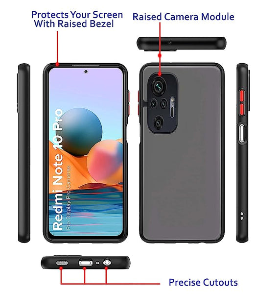 Black Smoke Camera Safe case for Redmi Note 10 Pro Max
