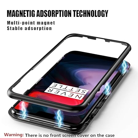Transparent Magnetic Back Case for Oneplus 7 Pro