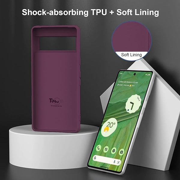 Deep Purple Camera Original Silicone case for Google Pixel 6A