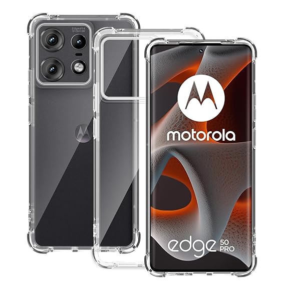 SilicaClear Transparent Silicone Case for Motorola Edge 60 Fusion