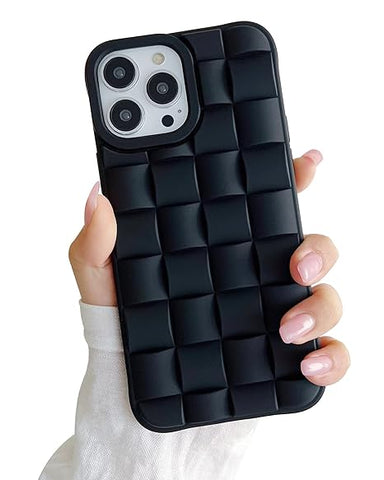 Black Grid silicone case for Apple iPhone 14 Pro