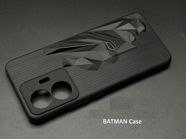 Superhero Engraved logo silicon Case for Vivo T1 4G