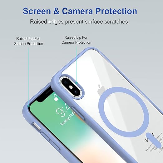 Sierra Blue MagSafe Clear Transparent Silicone case for Apple iphone Xs Max
