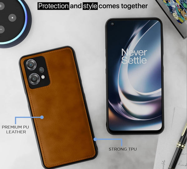 Puloka Brown Leather Case for Realme 9 Pro