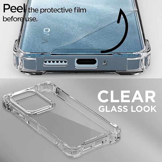 SilicaClear Transparent Silicone Case for Vivo T4X 5g