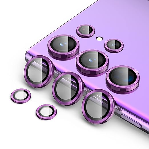 Titanium Voilet Metallic camera ring lens guard for Samsung S24 Ultra