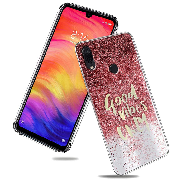 Pink Good Vibes Silicone Case for Redmi Note 7 Pro