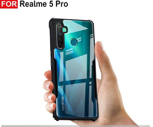 Shockproof silicone protective transparent Case for Realme 5 Pro