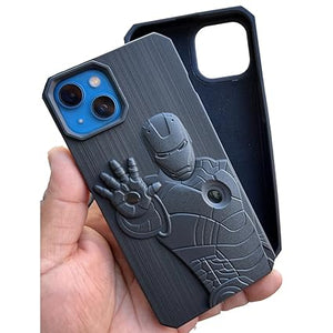 Superhero 3 Engraved Silicone Case for Apple iphone 15