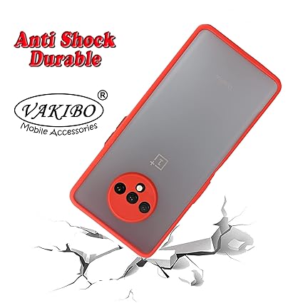 Red Camera Smoke Silicone Safe case for Oneplus 7t