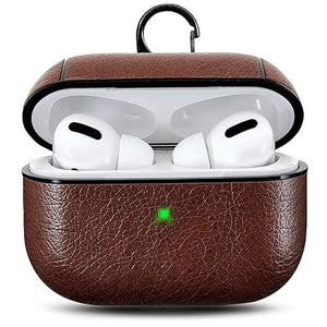 Dark Brown Leather Case For Apple Airpods Pro