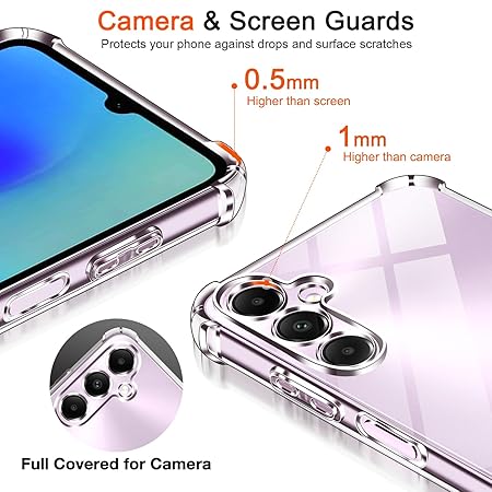 SilicaClear Transparent Silicone Case for Samsung A56