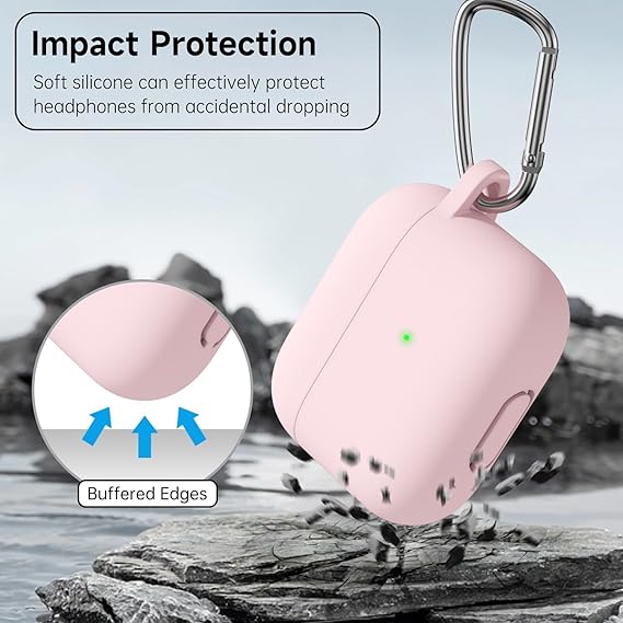 Pink Silicone Case For Apple Airpods 4