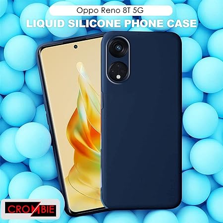 Dark Blue Camera Original Silicone case for Oppo Reno 8T