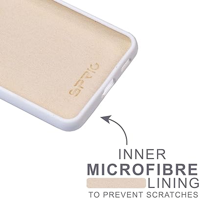 White Original Camera Safe Silicone case for Samsung S20 FE