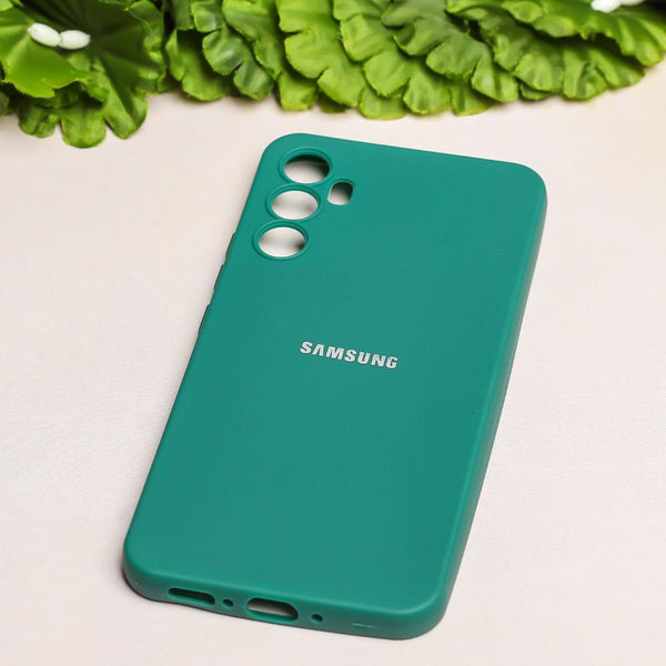 Dark Green Original Camera Safe Silicone case for Samsung S23 FE