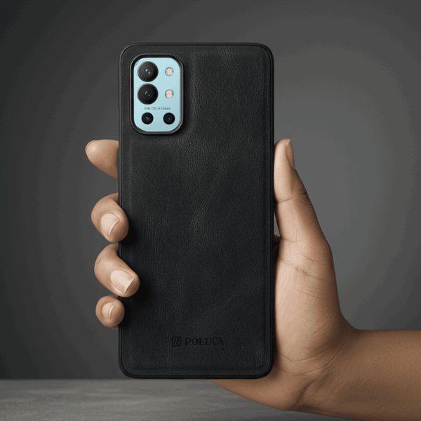 Black Standard Leather Case for Oneplus 9r