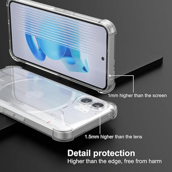 SilicaClear Transparent Silicone Case for nothing Phone 2